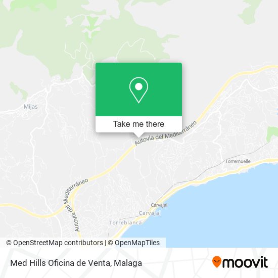 Med Hills Oficina de Venta map