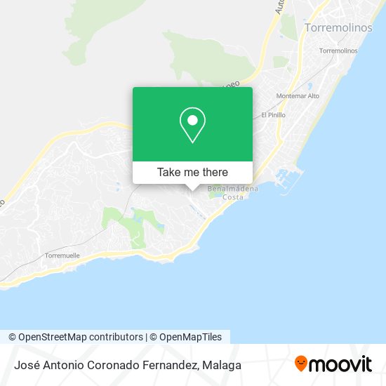 José Antonio Coronado Fernandez map