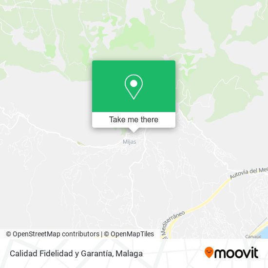 Calidad Fidelidad y Garantía map