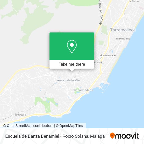 Escuela de Danza Benamiel - Rocío Solana map