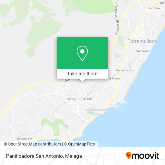 Panificadora San Antonio map