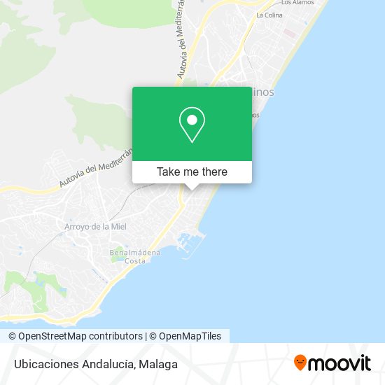 Ubicaciones Andalucía map