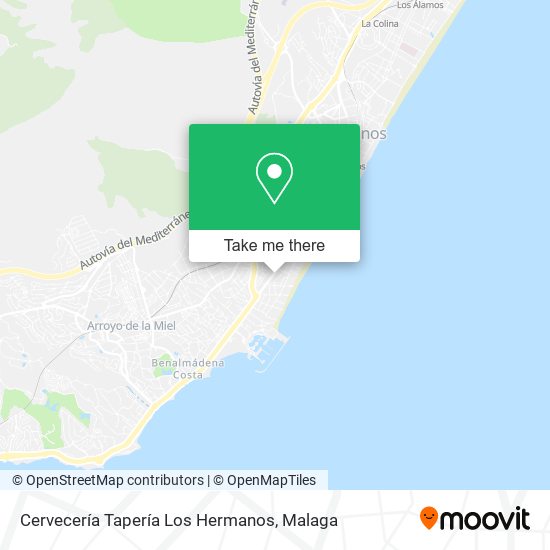 Cervecería Tapería Los Hermanos map