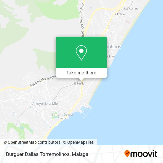 mapa Burguer Dallas Torremolinos