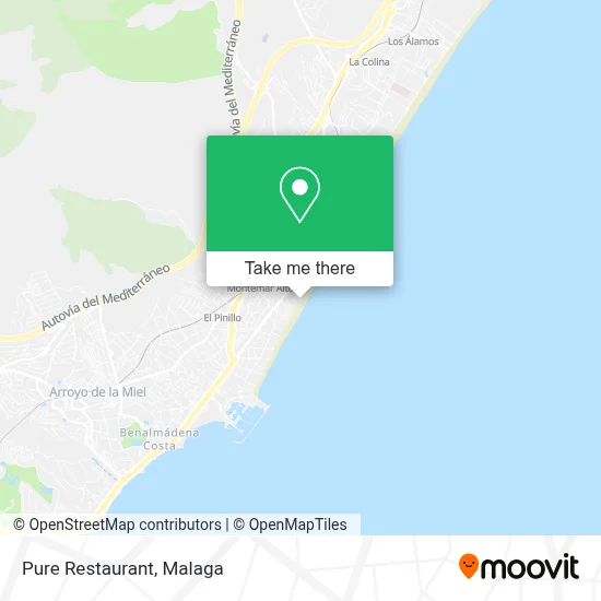 Pure Restaurant map