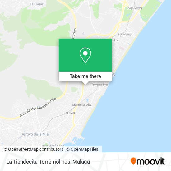 mapa La Tiendecita Torremolinos