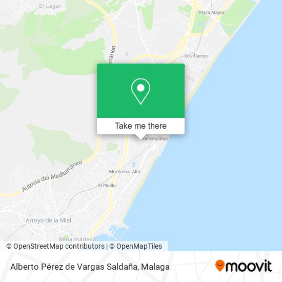 Alberto Pérez de Vargas Saldaña map