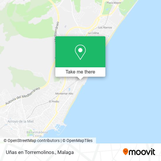 Uñas en Torremolinos. map