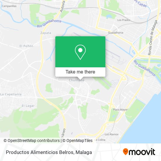 Productos Alimenticios Belros map
