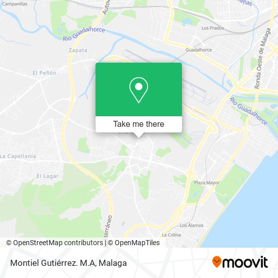Montiel Gutiérrez. M.A map