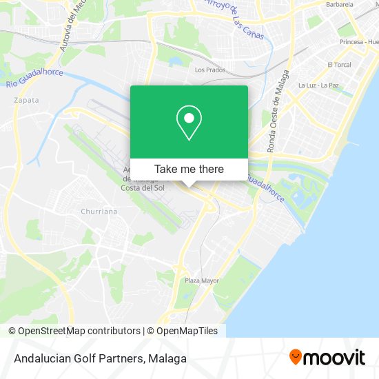 Andalucian Golf Partners map