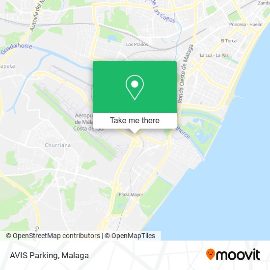 mapa AVIS Parking