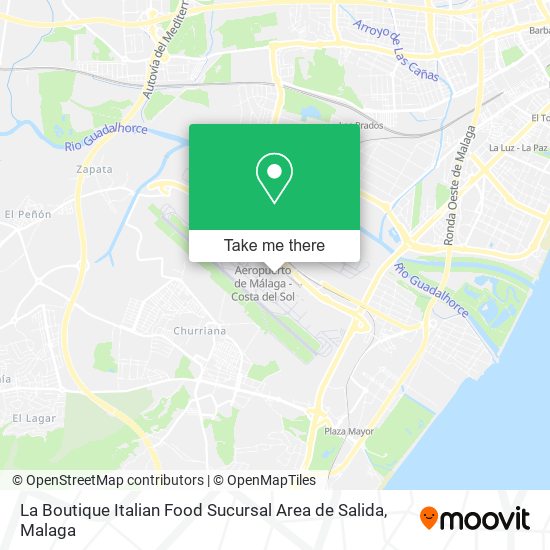 La Boutique Italian Food Sucursal Area de Salida map