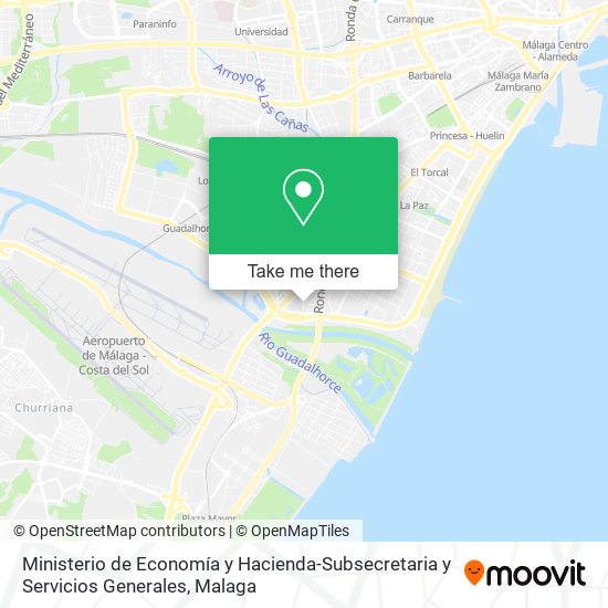 mapa Ministerio de Economía y Hacienda-Subsecretaria y Servicios Generales