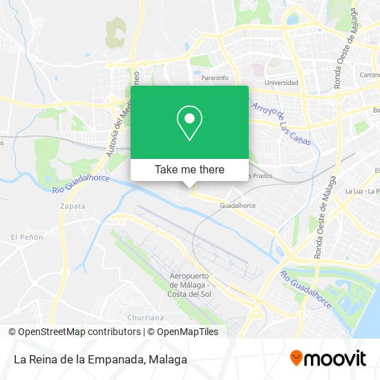 La Reina de la Empanada map