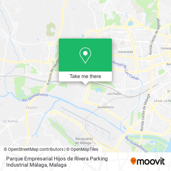 Parque Empresarial Hijos de Rivera Parking Industrial Málaga map