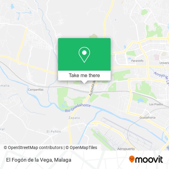 El Fogón de la Vega map