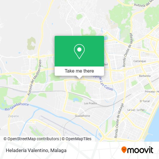 Heladería Valentino map