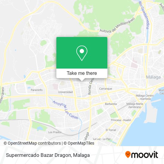 Supermercado Bazar Dragon map