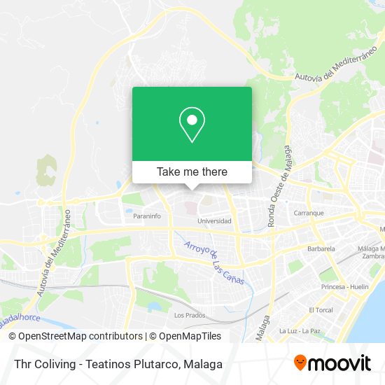 mapa Thr Coliving - Teatinos Plutarco