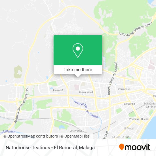 Naturhouse Teatinos - El Romeral map