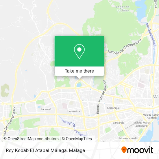 Rey Kebab El Atabal Málaga map