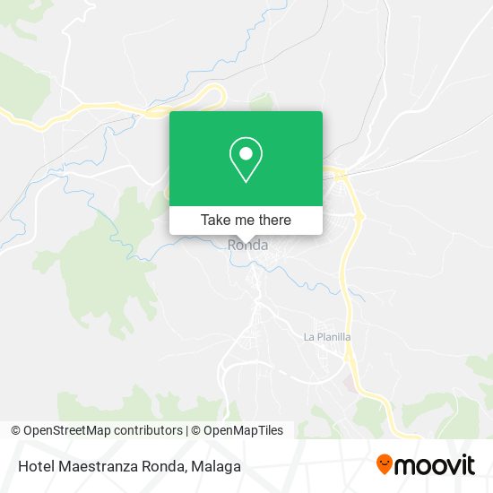 Hotel Maestranza Ronda map