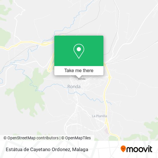 Estátua de Cayetano Ordonez map