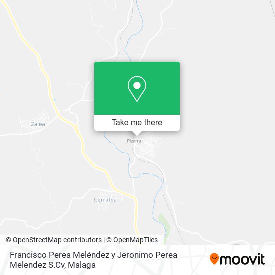 Francisco Perea Meléndez y Jeronimo Perea Melendez S.Cv map