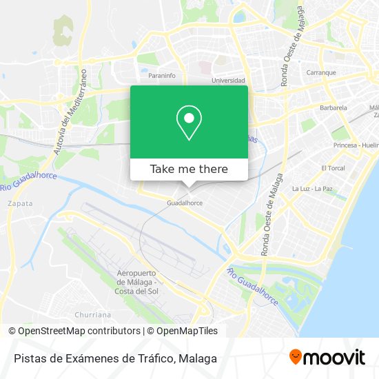 Pistas de Exámenes de Tráfico map