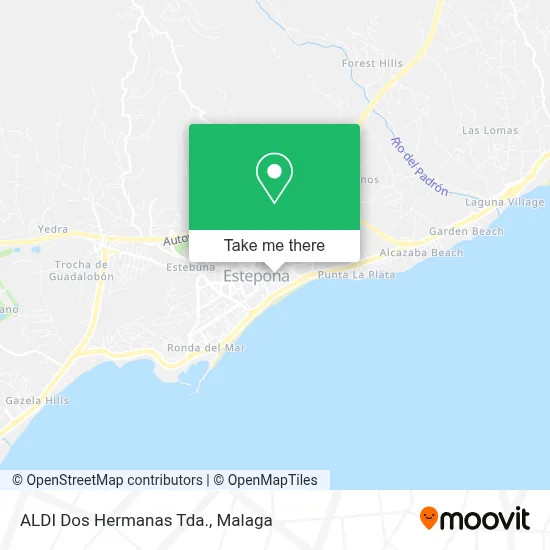 ALDI Dos Hermanas Tda. map