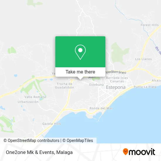 One2one Mk & Events map