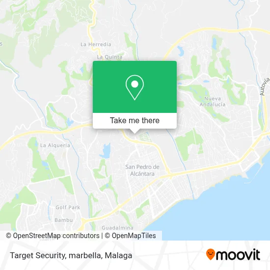 Target Security, marbella map