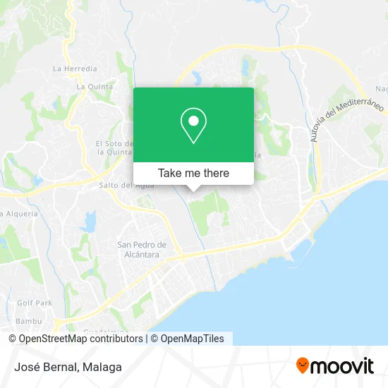 José Bernal map