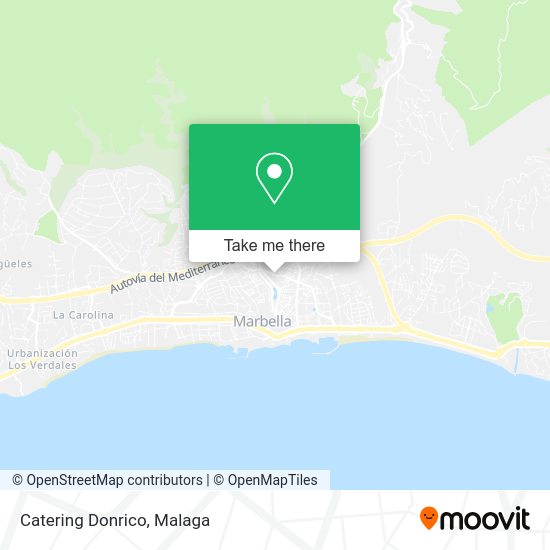 Catering Donrico map