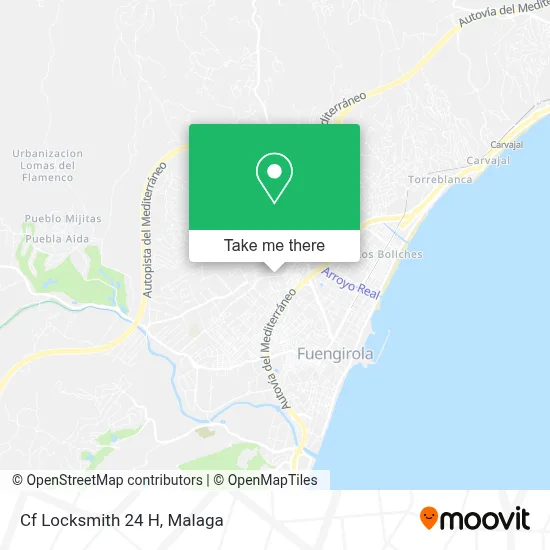 Cf Locksmith 24 H map