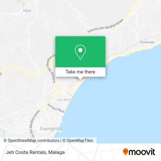Jeti Costa Rentals map