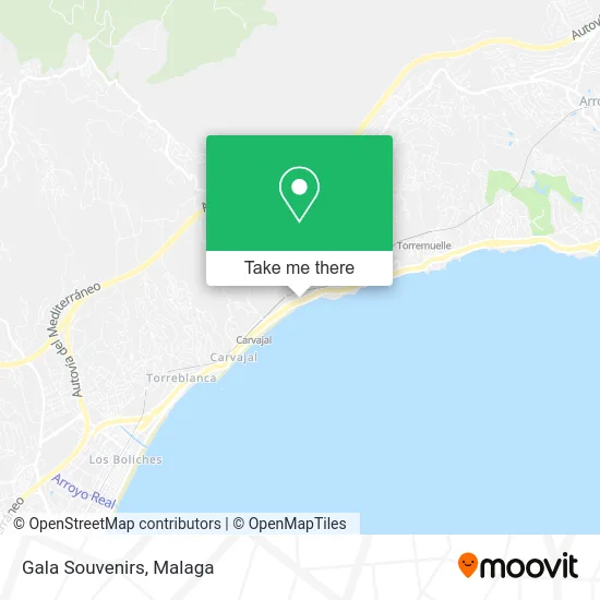 Gala Souvenirs map