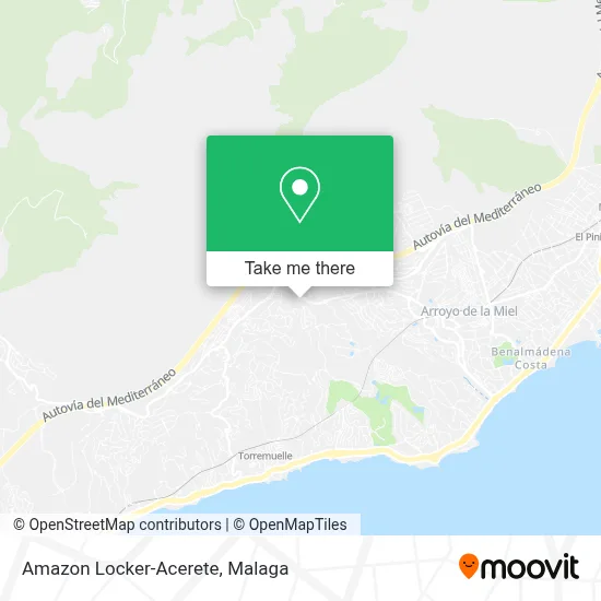 Amazon Locker-Acerete map