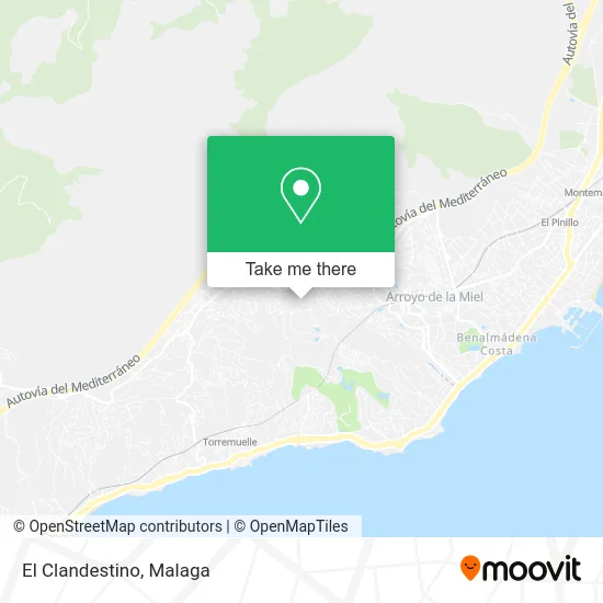 El Clandestino map