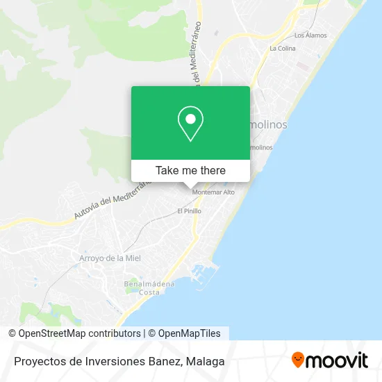 Proyectos de Inversiones Banez map