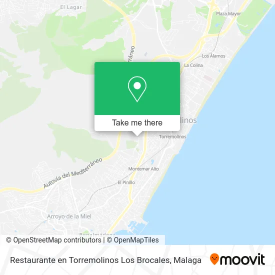 Restaurante en Torremolinos Los Brocales map