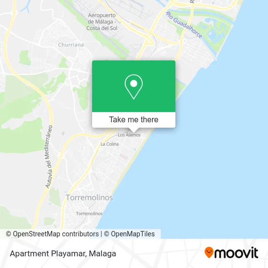 Apartment Playamar map