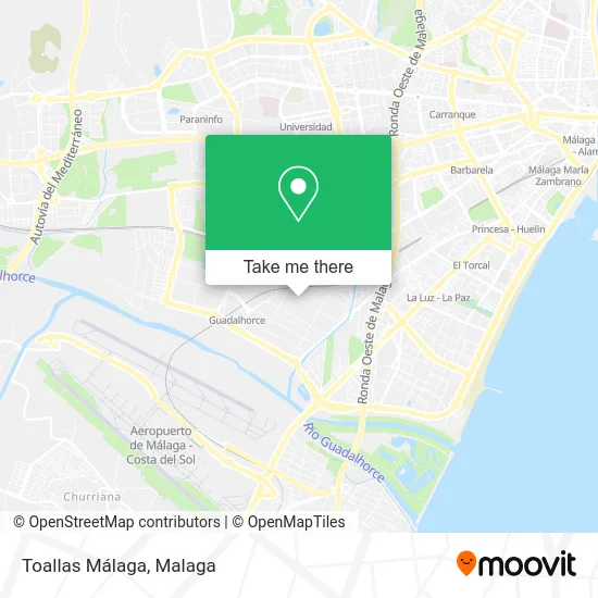Toallas Málaga map