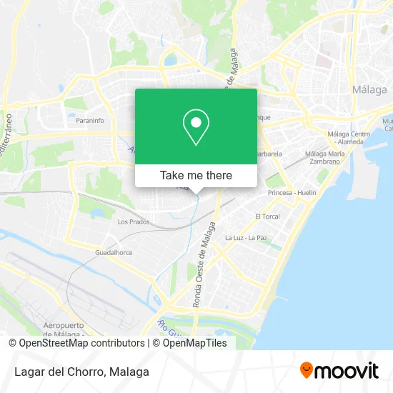 Lagar del Chorro map