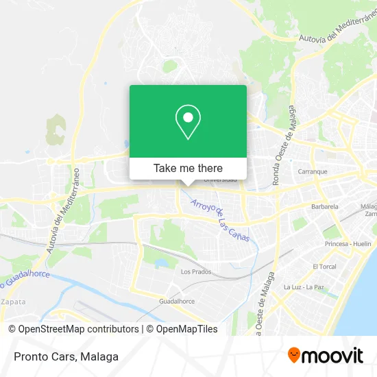 mapa Pronto Cars