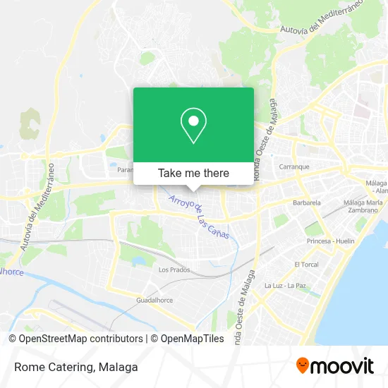 Rome Catering map