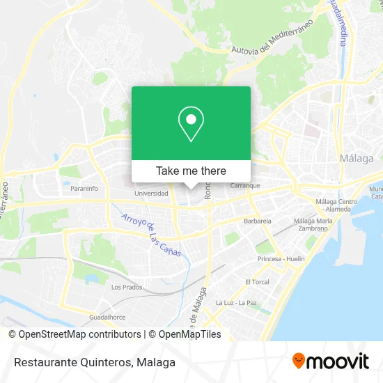 Restaurante Quinteros map