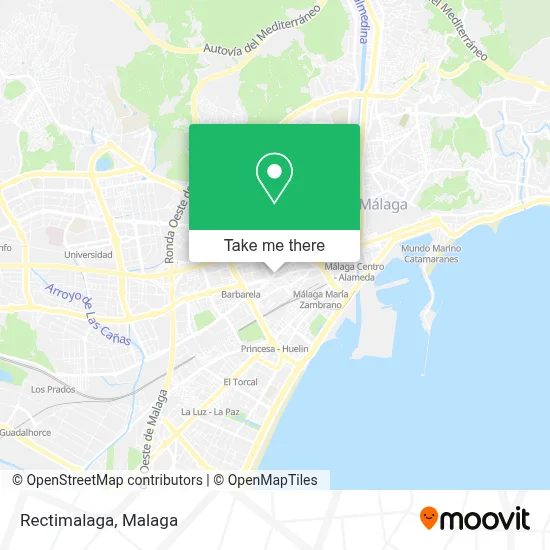 Rectimalaga map