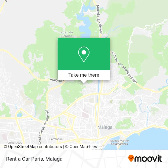 Rent a Car París map